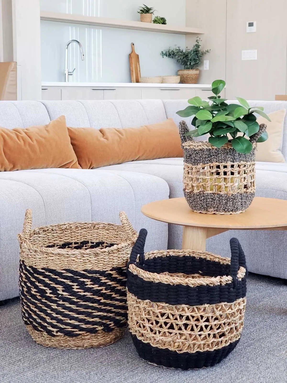 Ula Mesh Basket - Black (Set Of 3)