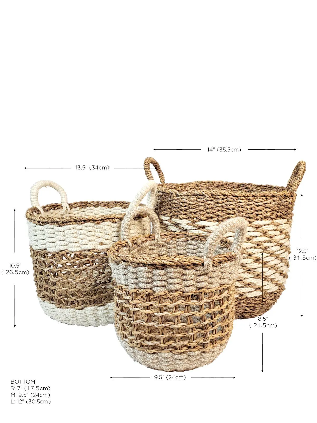 Ula Mesh Basket - Natural (Set Of 3)