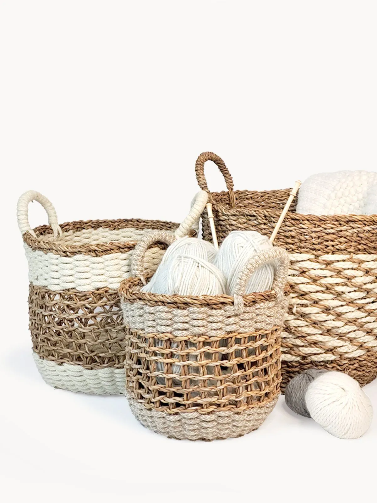 Ula Mesh Basket - Natural (Set Of 3)