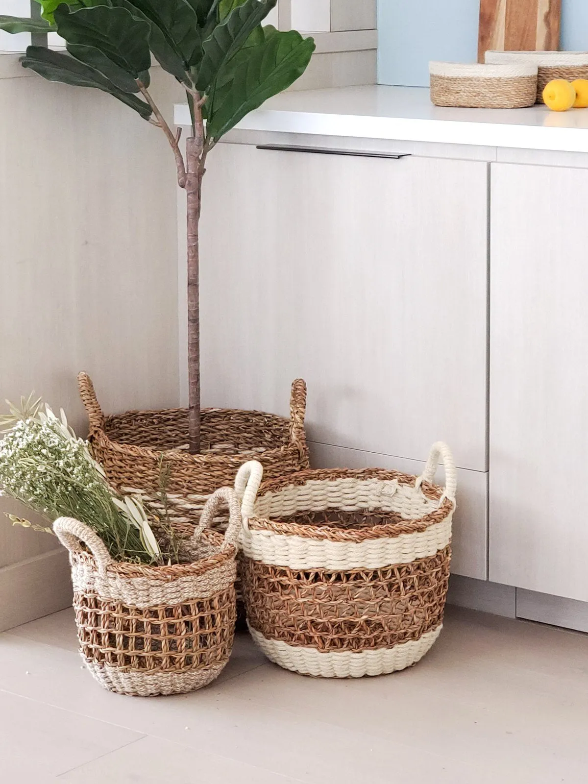 Ula Mesh Basket - Natural (Set Of 3)