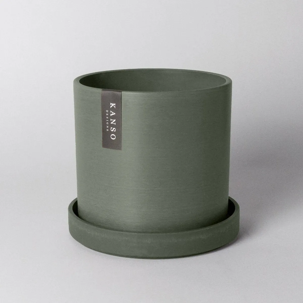 Upcycled Signature Stone Planter Pot & Saucer 4 Inch