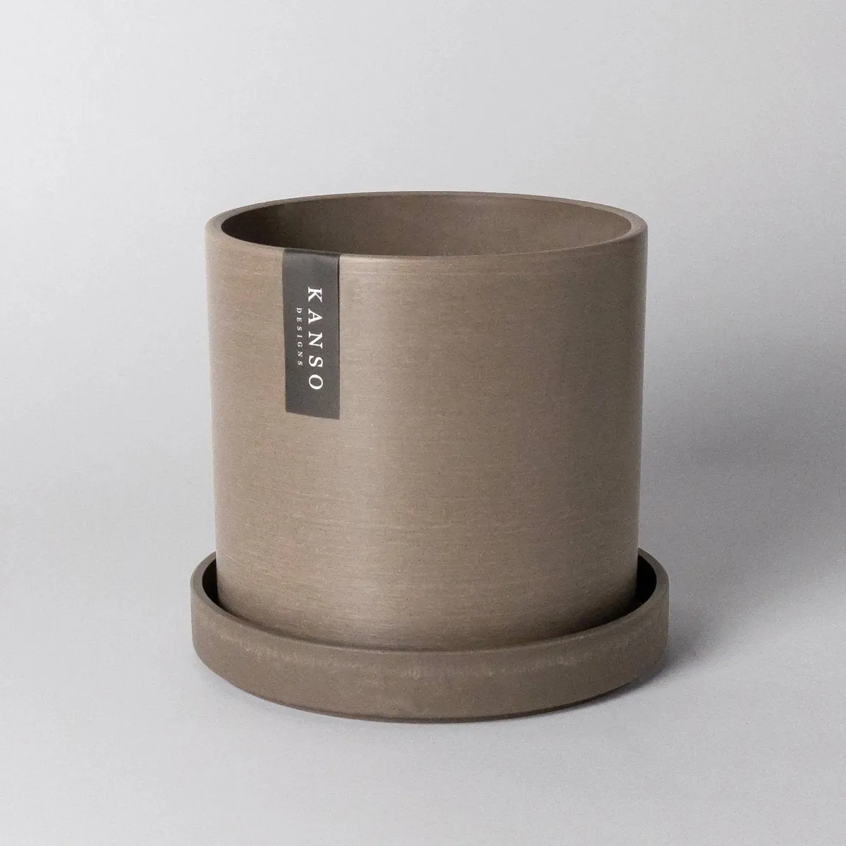 Upcycled Signature Stone Planter Pot & Saucer 4 Inch