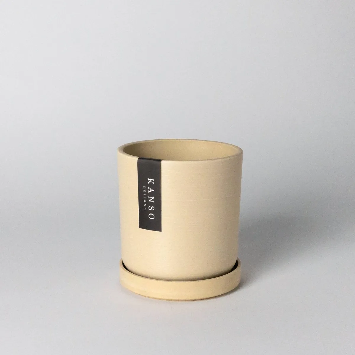 Upcycled Signature Stone Planter Pot & Saucer 4 Inch