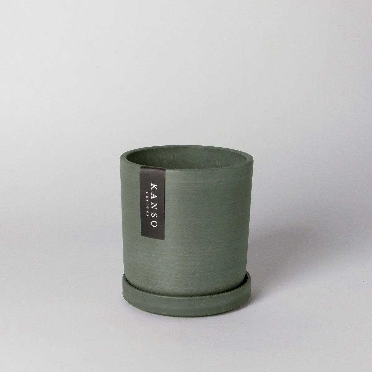 Upcycled Signature Stone Planter Pot & Saucer 4 Inch