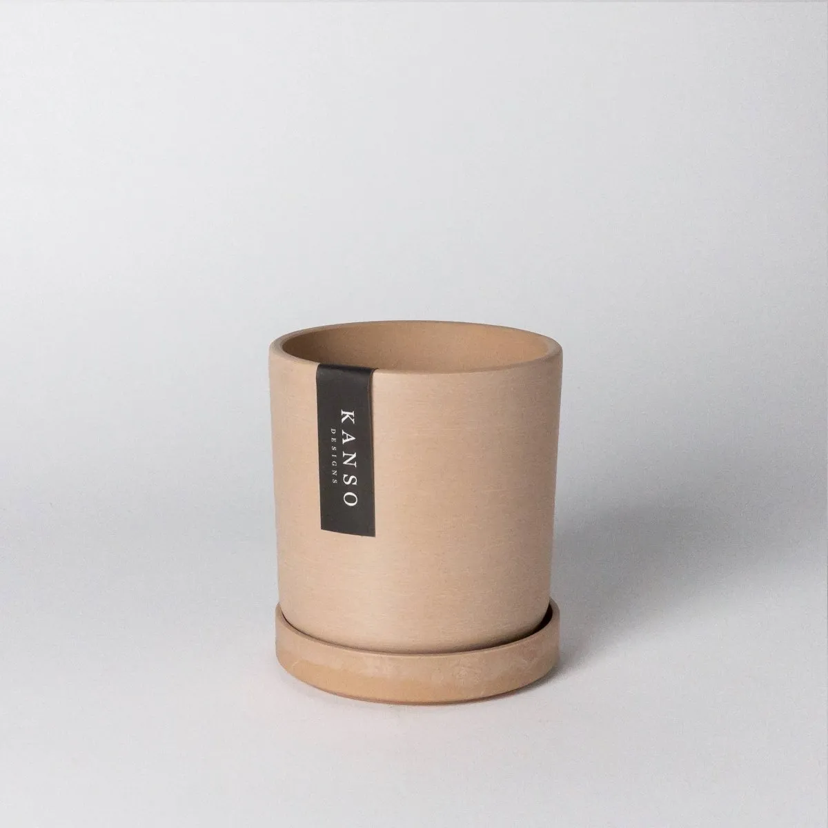 Upcycled Signature Stone Planter Pot & Saucer 4 Inch