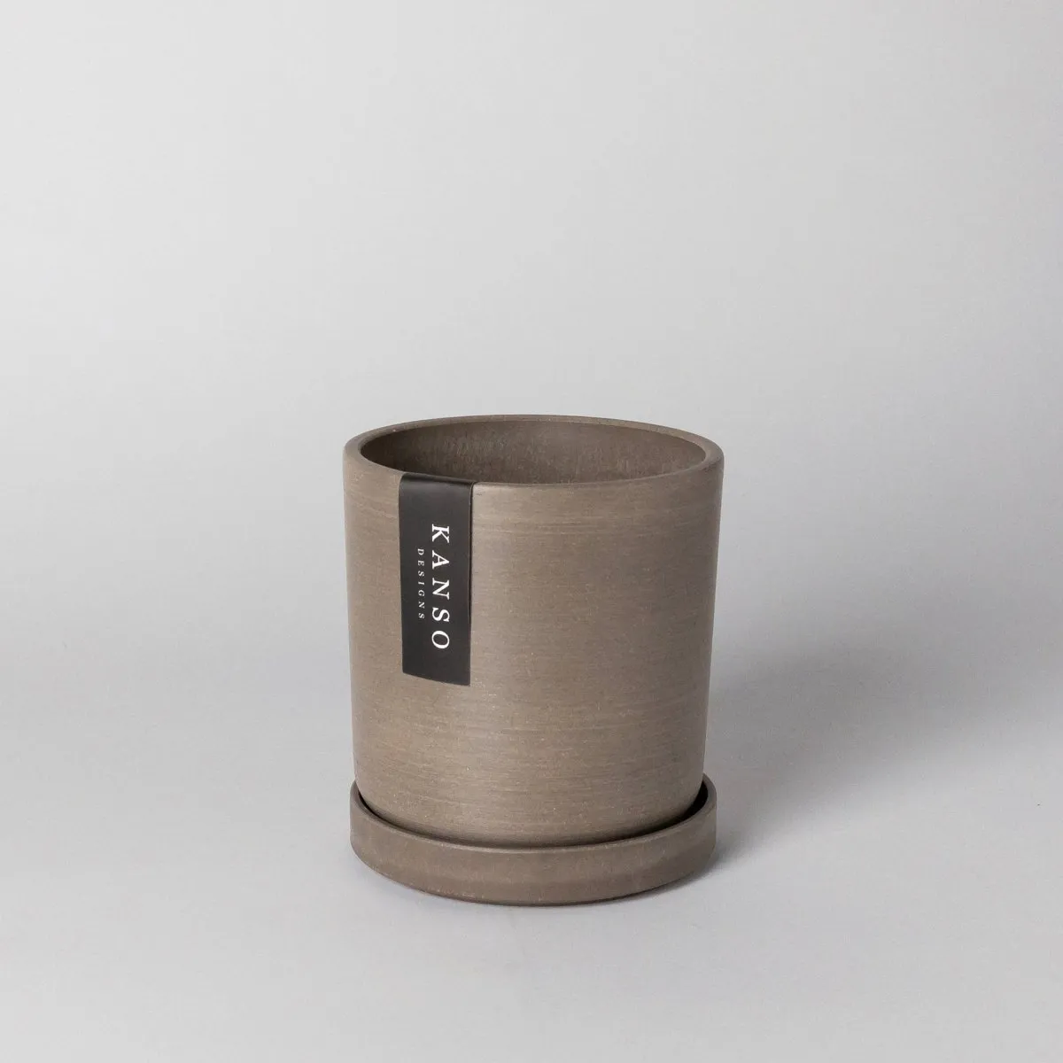 Upcycled Signature Stone Planter Pot & Saucer 4 Inch
