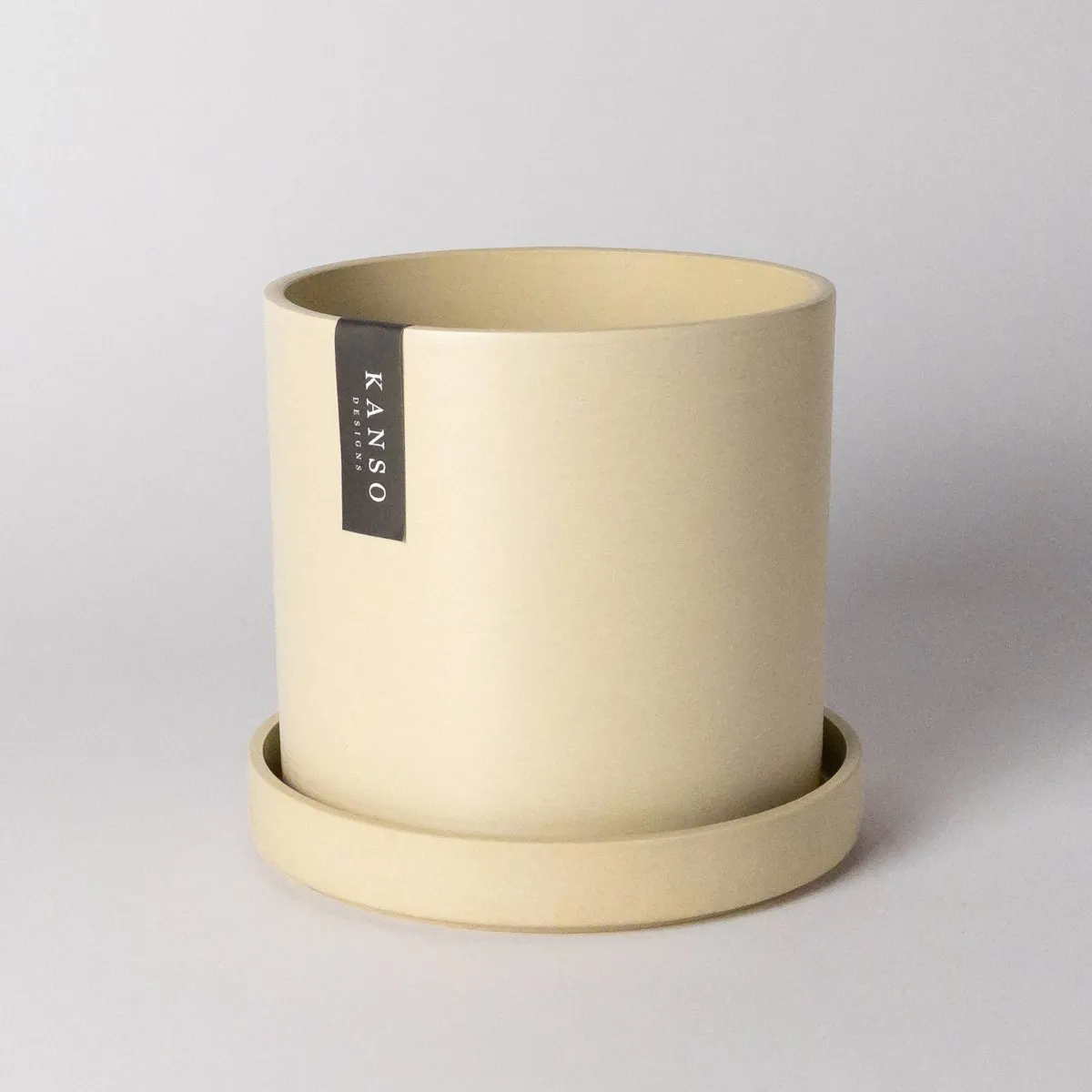 Upcycled Signature Stone Planter Pot & Saucer 4 Inch