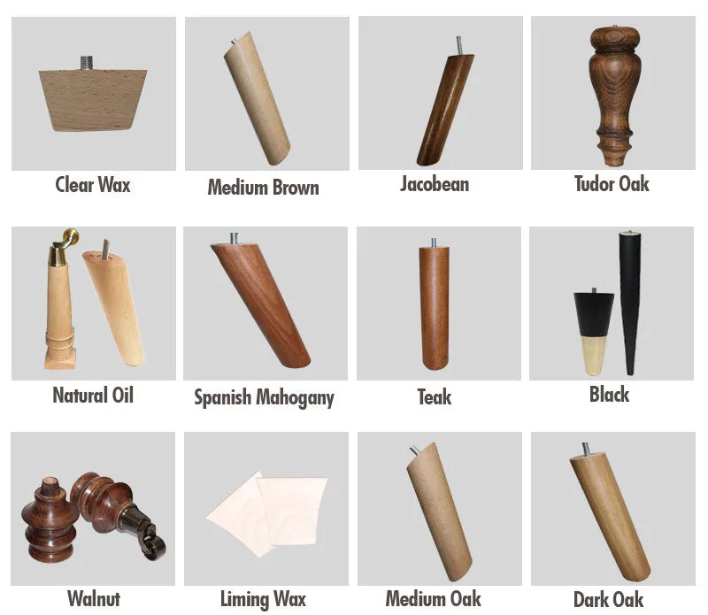 Vaughan Furniture Legs With Large Castors