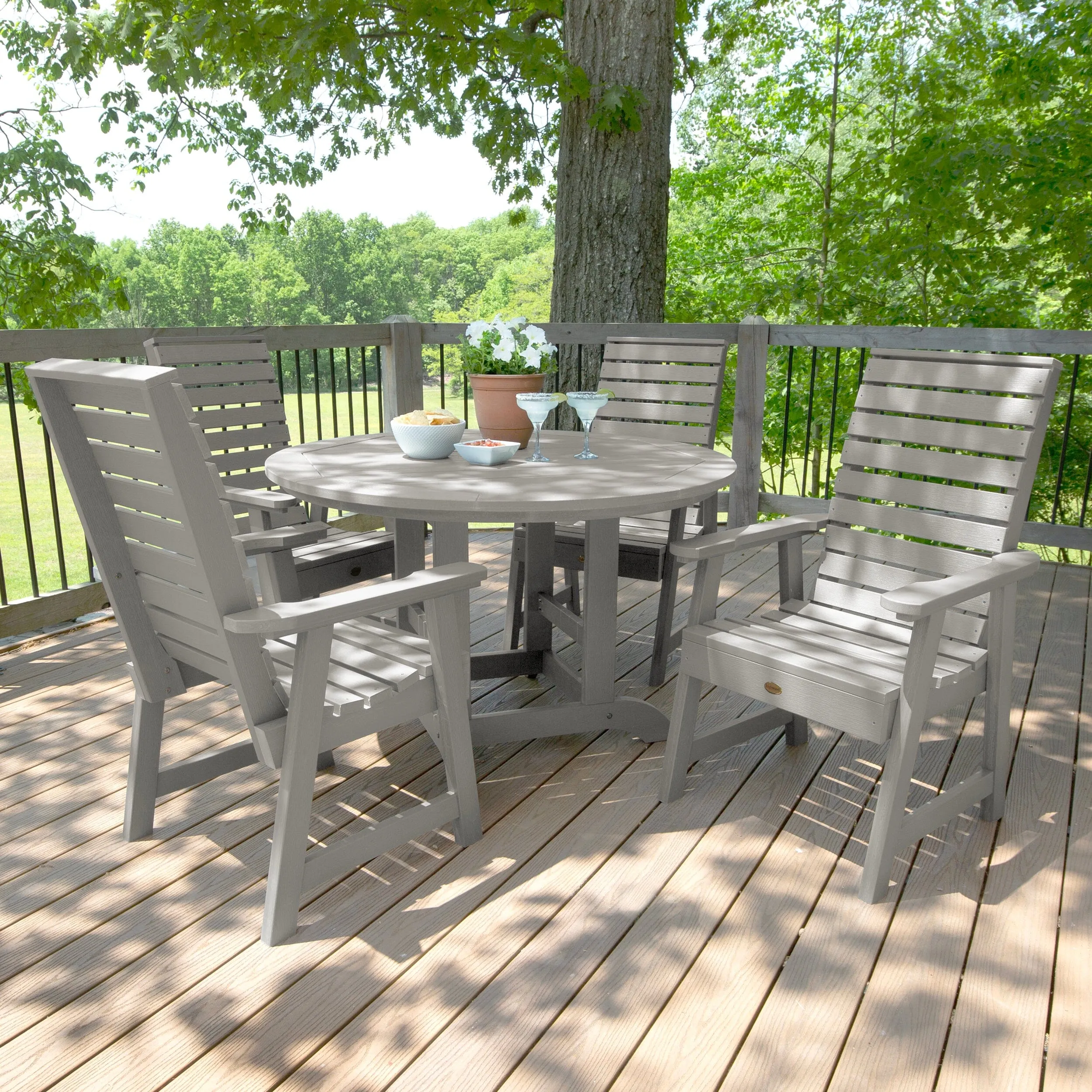 Weatherly 5pc 48in Round Dining Set - Dining Height