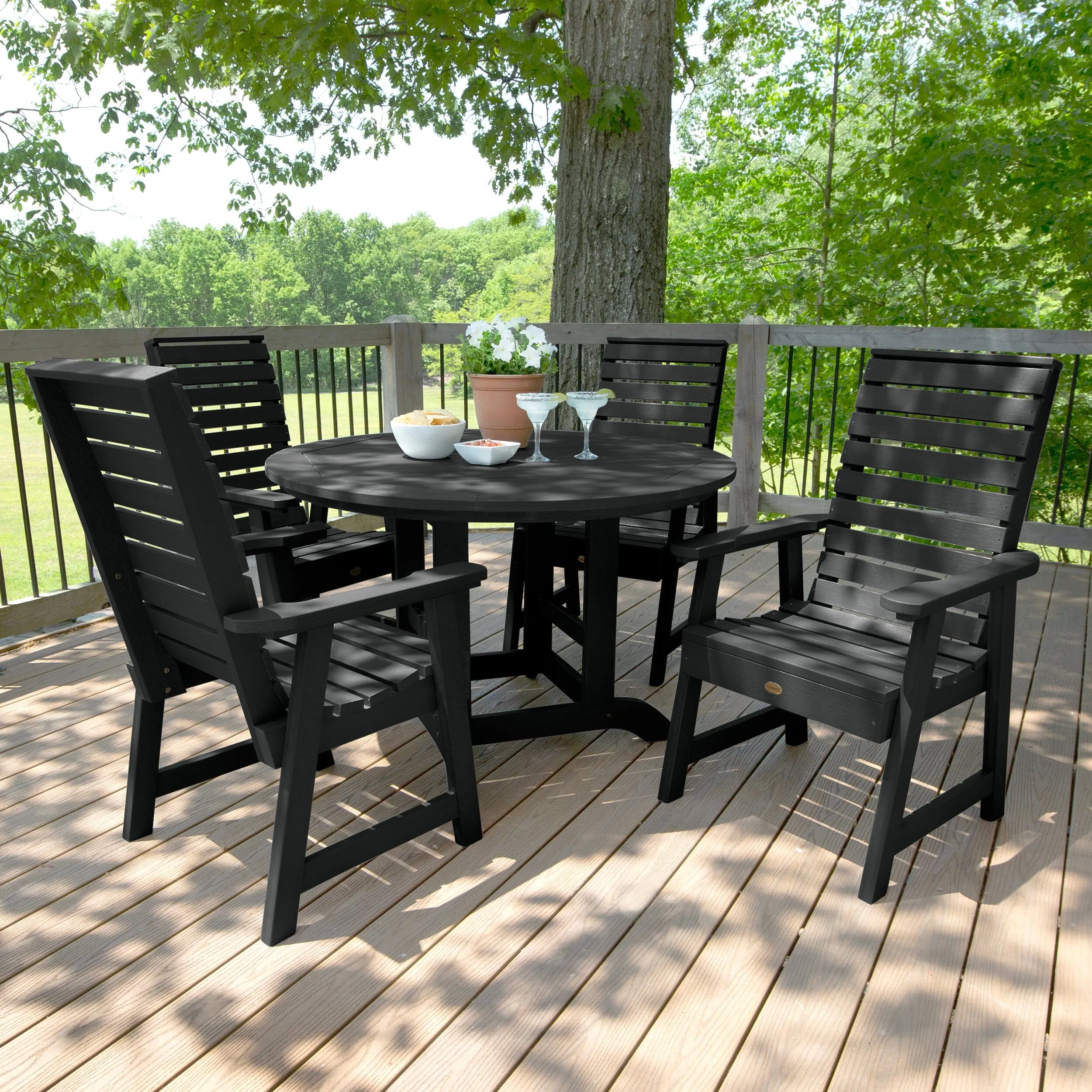 Weatherly 5pc 48in Round Dining Set - Dining Height