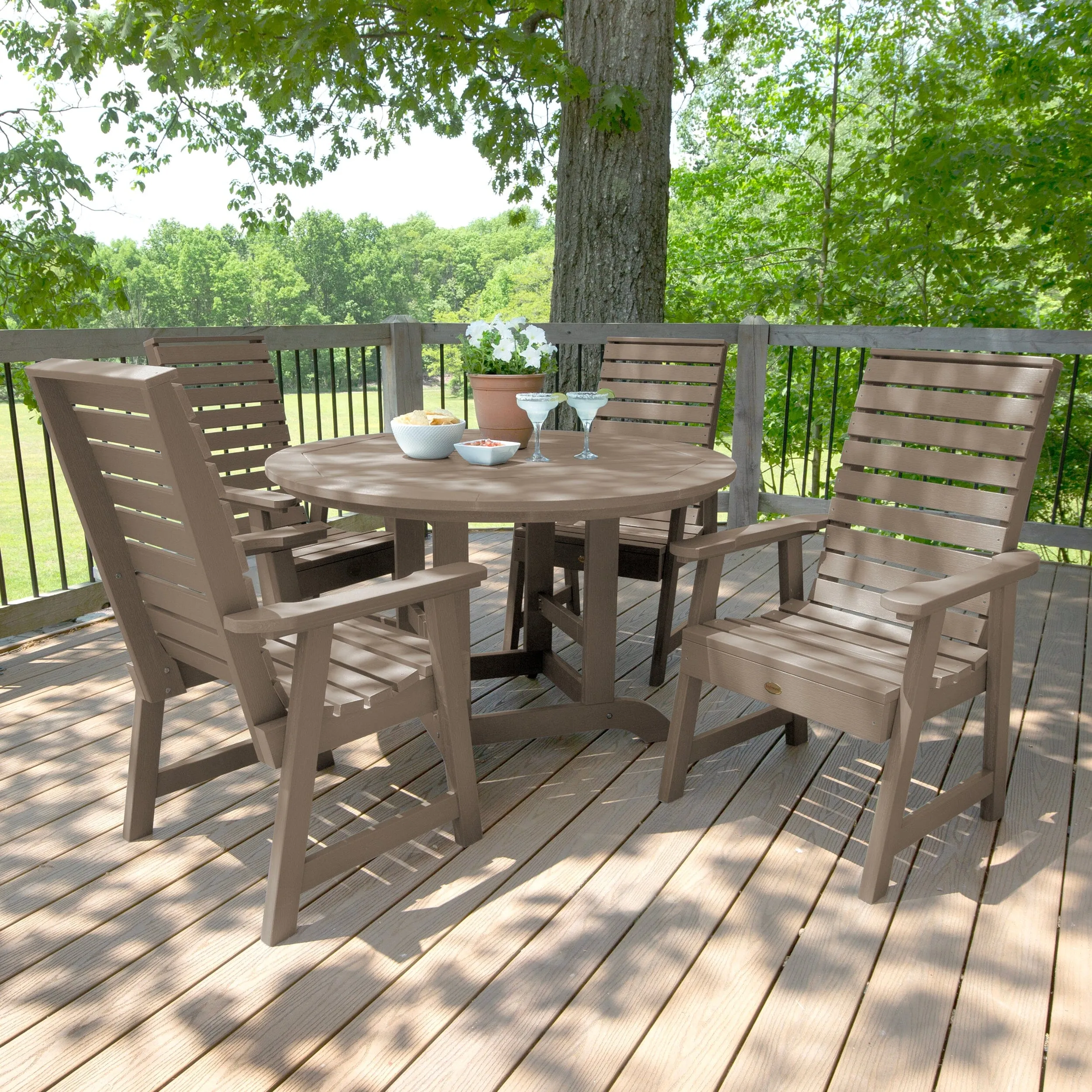 Weatherly 5pc 48in Round Dining Set - Dining Height