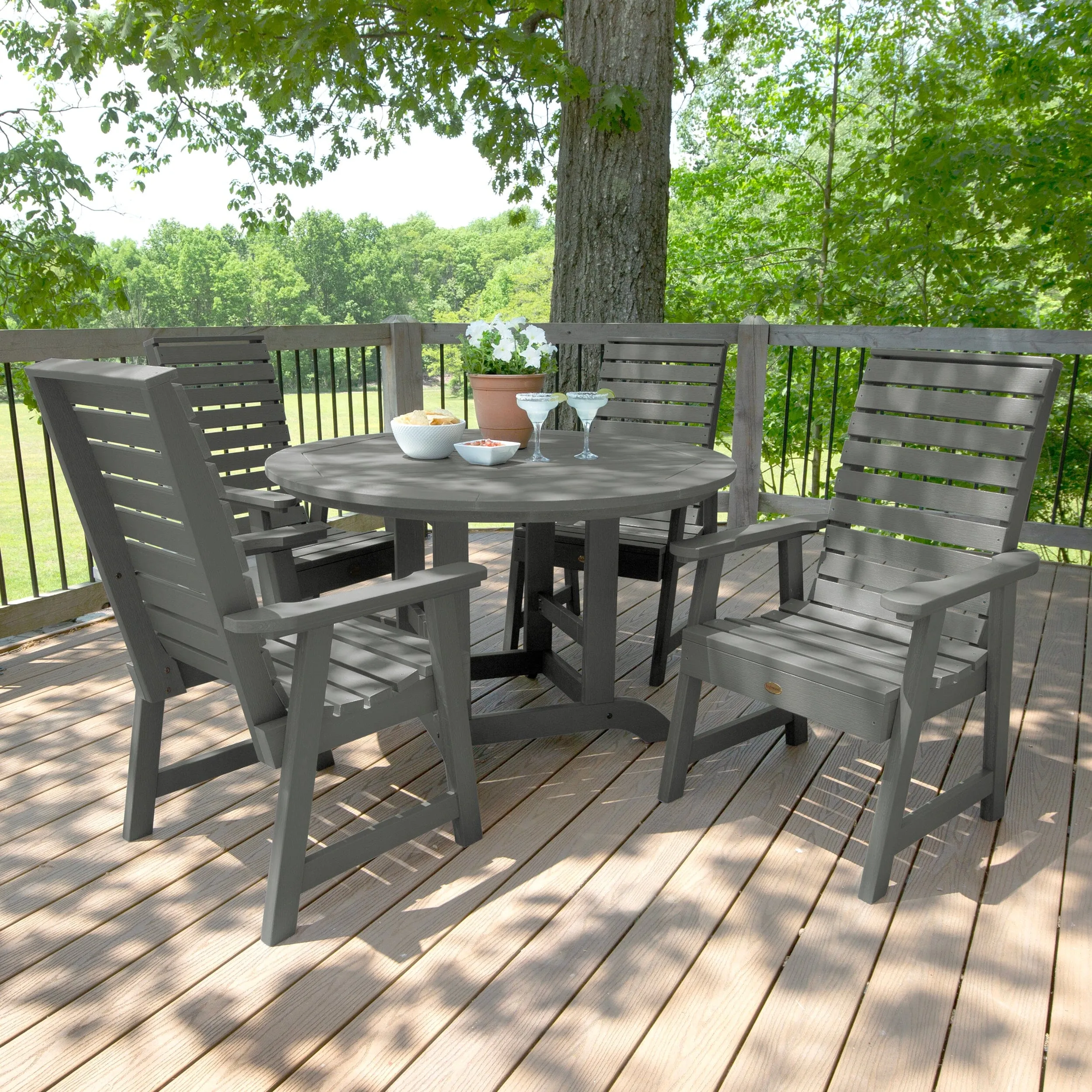 Weatherly 5pc 48in Round Dining Set - Dining Height