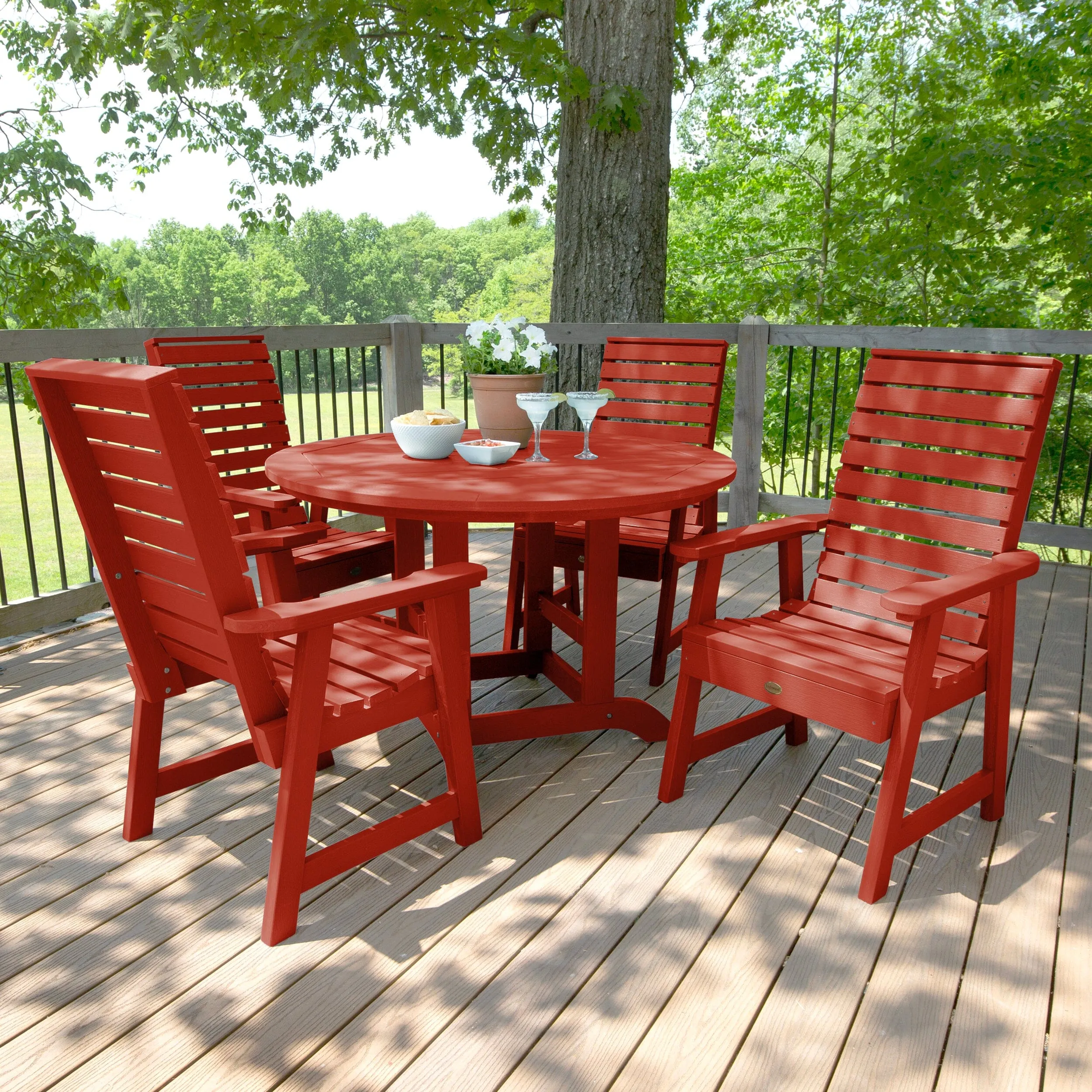 Weatherly 5pc 48in Round Dining Set - Dining Height