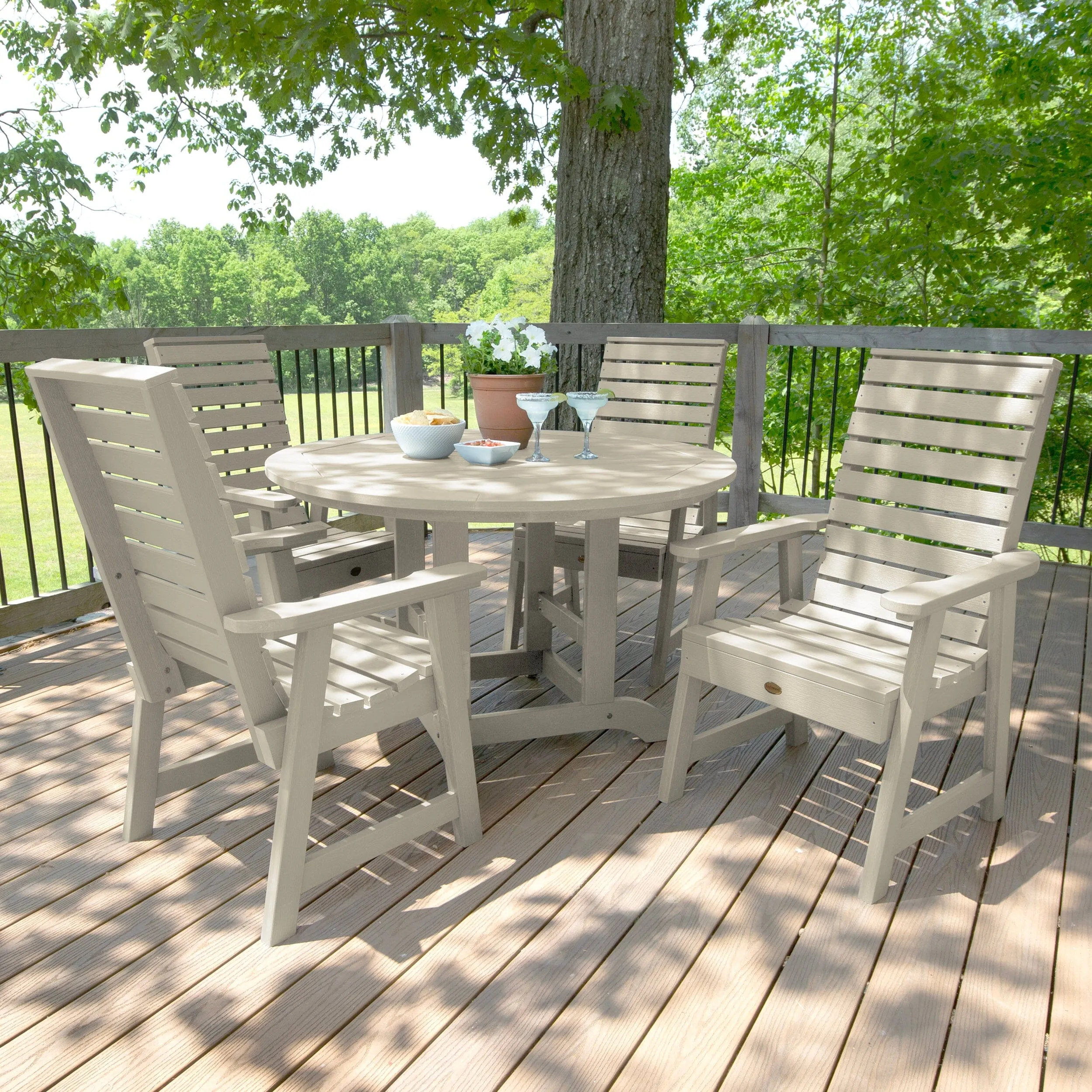 Weatherly 5pc 48in Round Dining Set - Dining Height