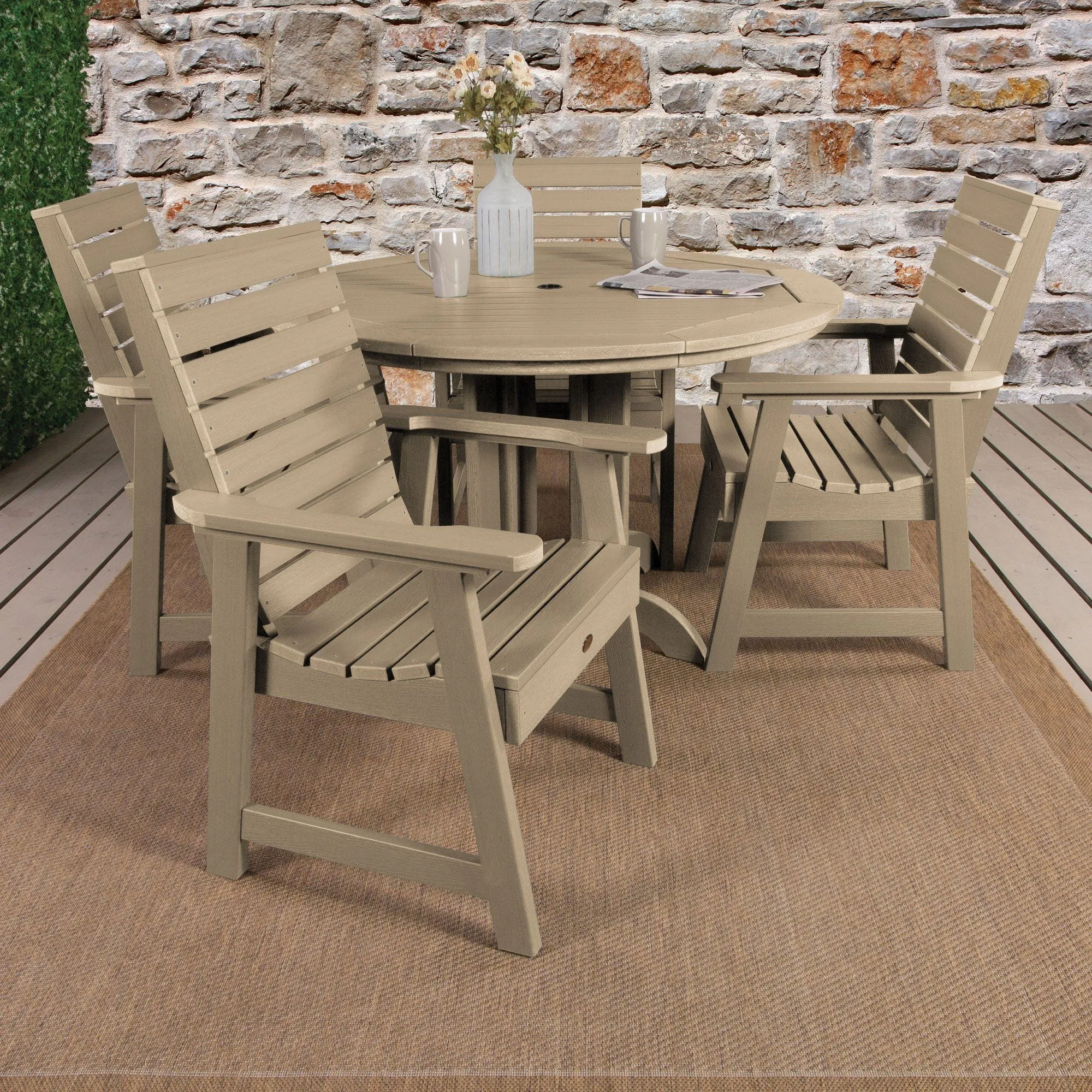 Weatherly 5pc 48in Round Dining Set - Dining Height