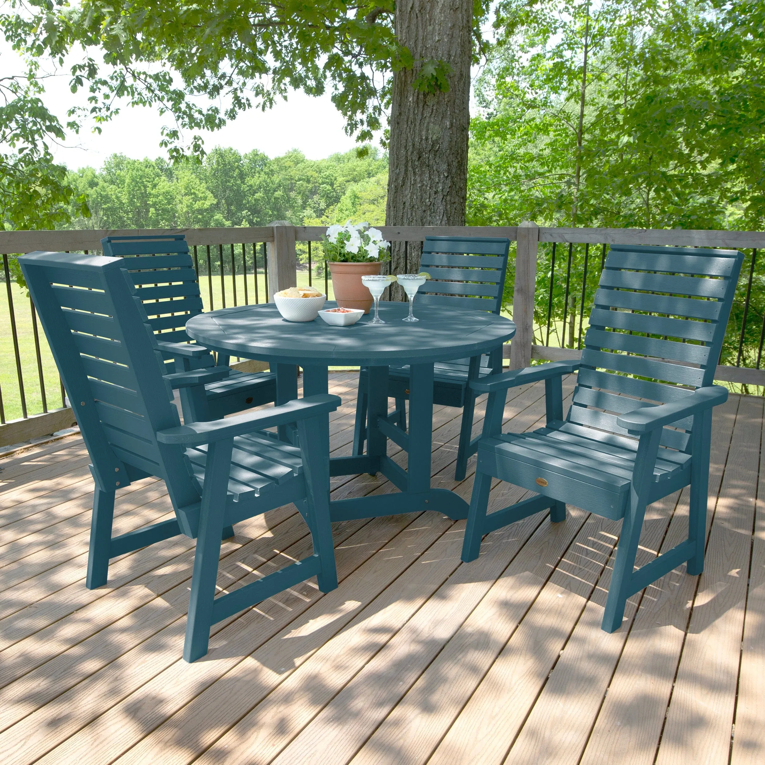 Weatherly 5pc 48in Round Dining Set - Dining Height